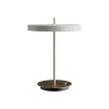 UMAGE LED tafellamp Asteria Table, USB, lichtgrijs/messing