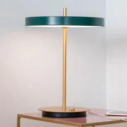 UMAGE LED tafellamp Asteria Table, USB, bosgroen/messing