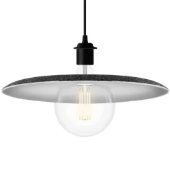 UMAGE Shade hanglamp zwart met kap van vilt