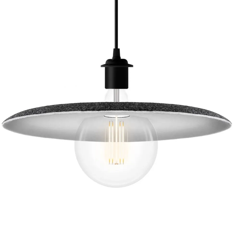 UMAGE Shade hanglamp zwart met kap van vilt