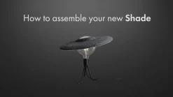 UMAGE Shade hanglamp zwart met kap van vilt