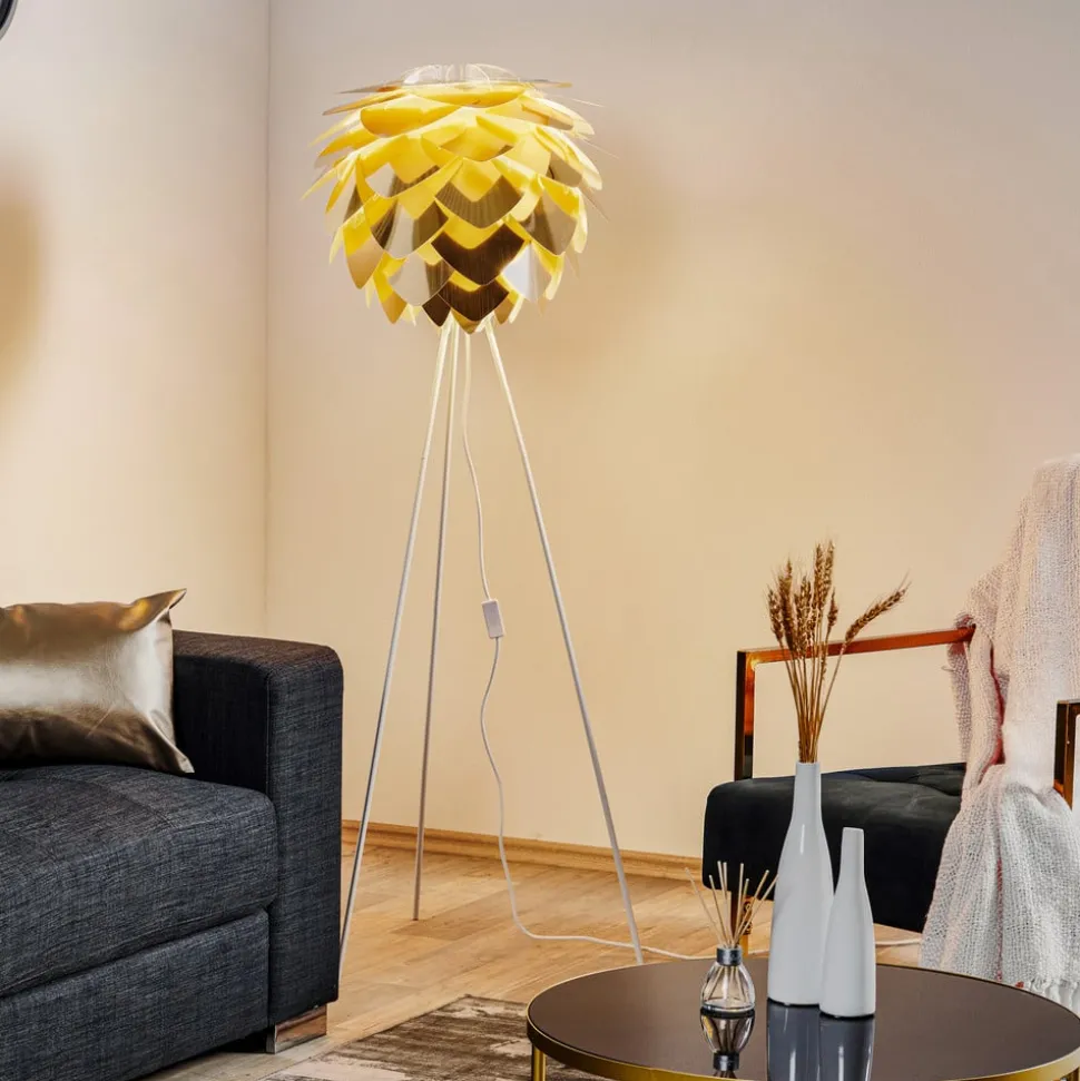 UMAGE Silvia medium vloerlamp tripod messing