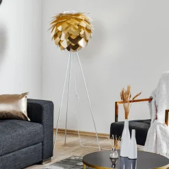 UMAGE Silvia medium vloerlamp tripod messing