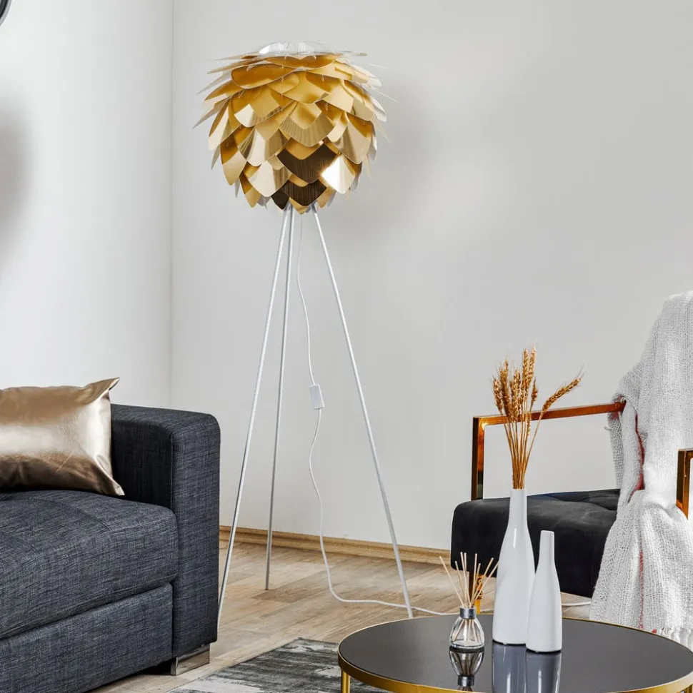 UMAGE Silvia medium vloerlamp tripod messing