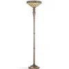 Uplighter vloerlamp Diamond in Tiffany-stijl