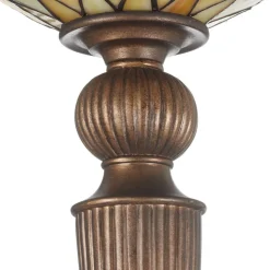 Uplighter vloerlamp Diamond in Tiffany-stijl