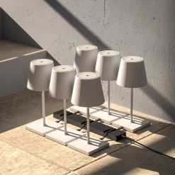 USB-C oplaadstation voor Nuindie batterijverlichting, 6-voudig