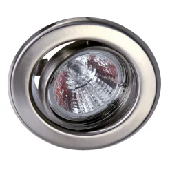 12V inbouwspot roestvrij staal, zwenkbaar