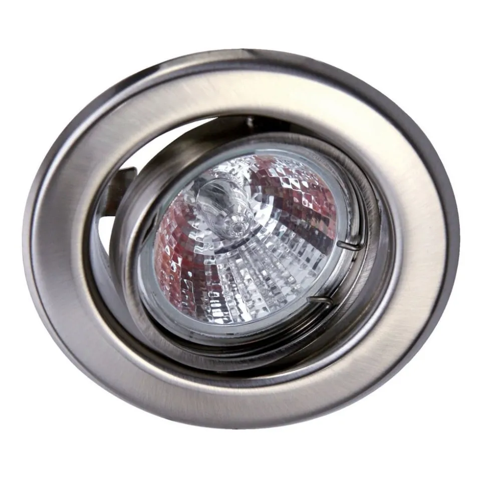 12V inbouwspot roestvrij staal, zwenkbaar