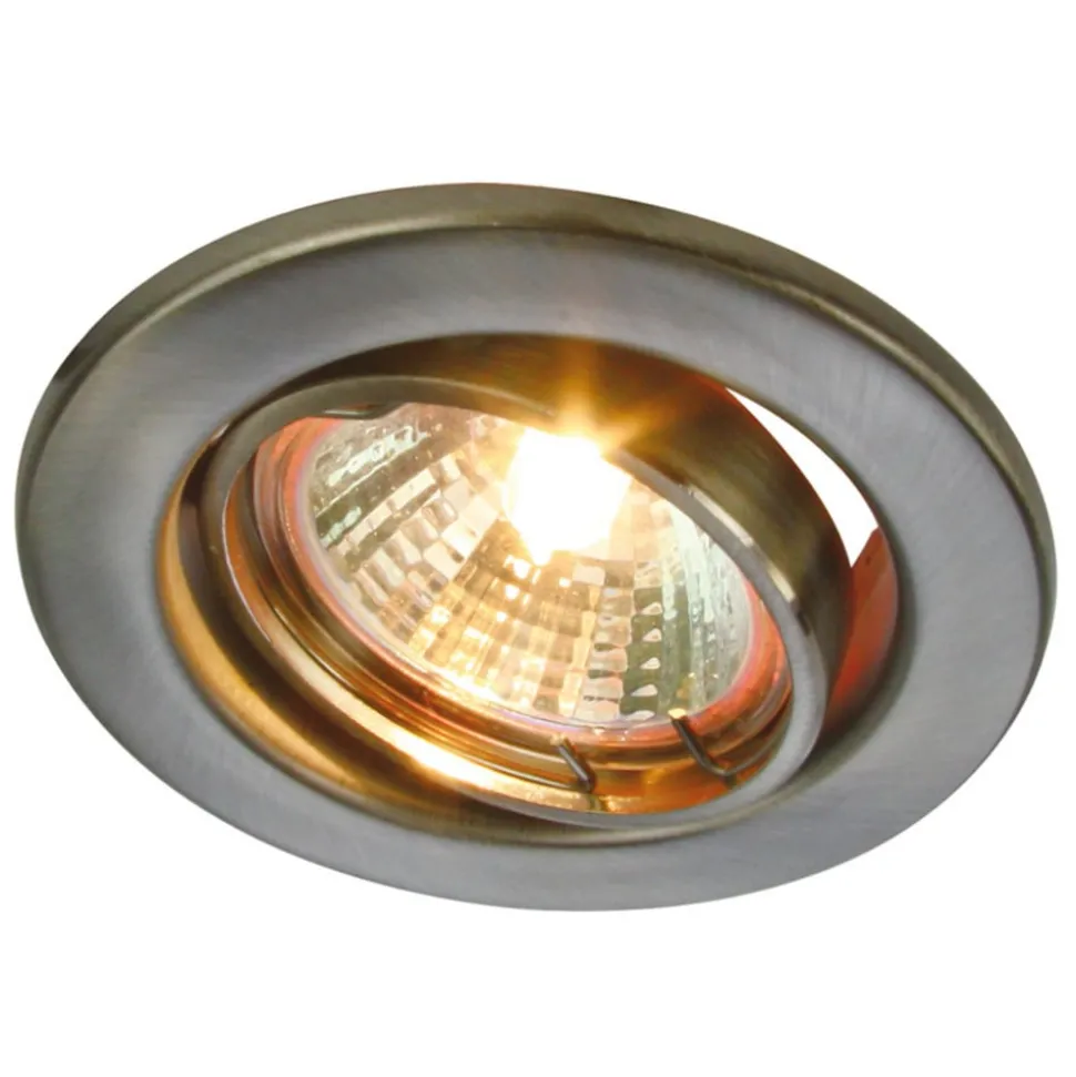 12V inbouwspot roestvrij staal, zwenkbaar