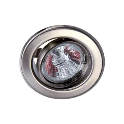 12V inbouwspot roestvrij staal, zwenkbaar