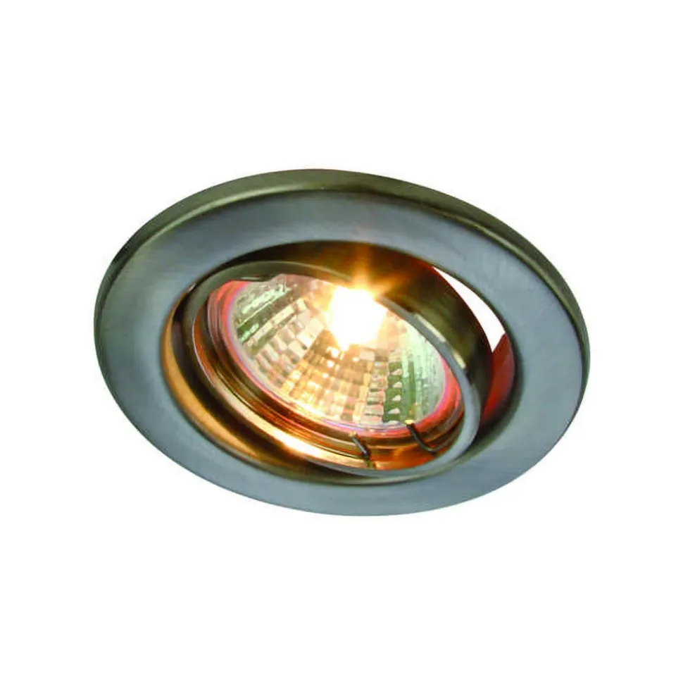 12V inbouwspot roestvrij staal, zwenkbaar