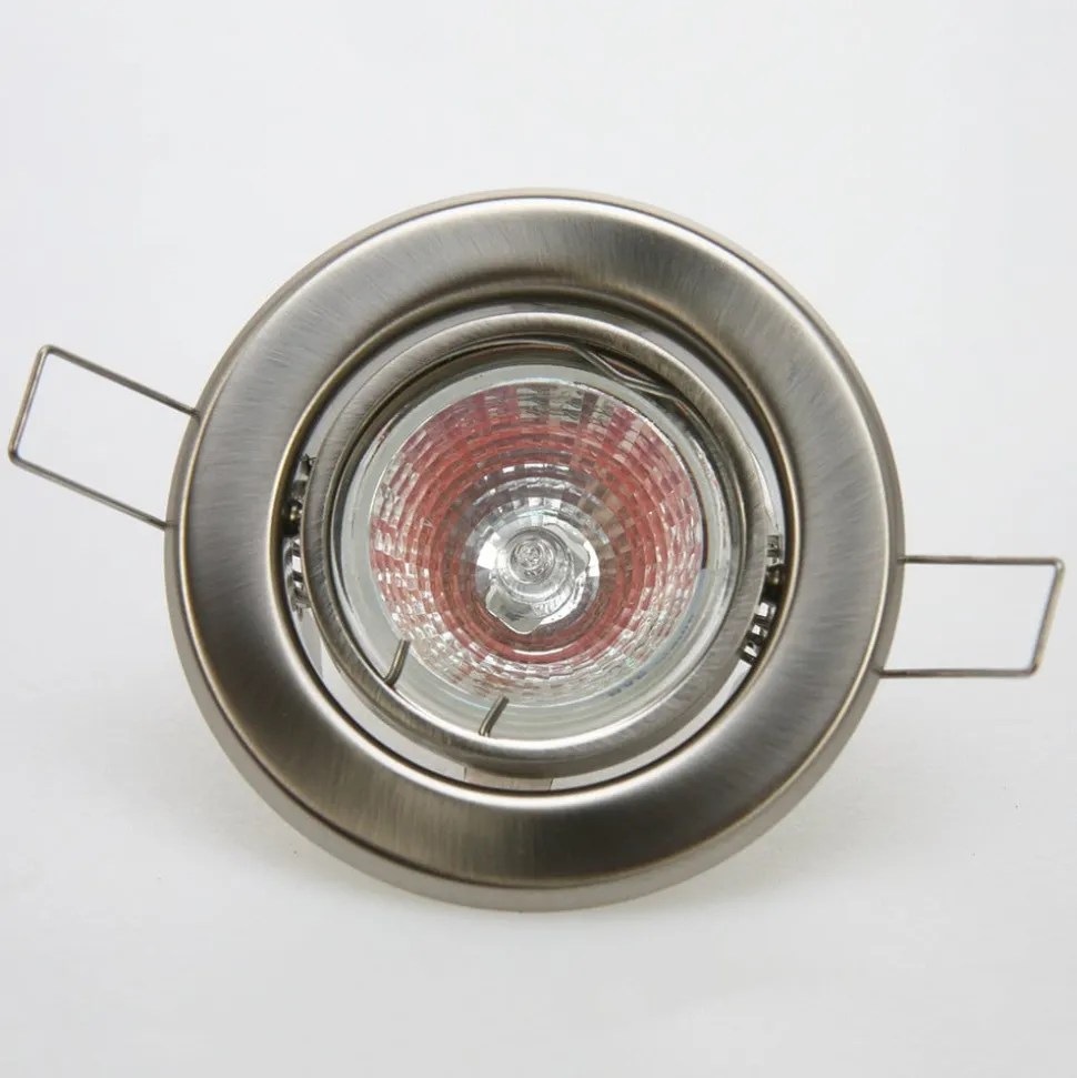 12V inbouwspot roestvrij staal, zwenkbaar