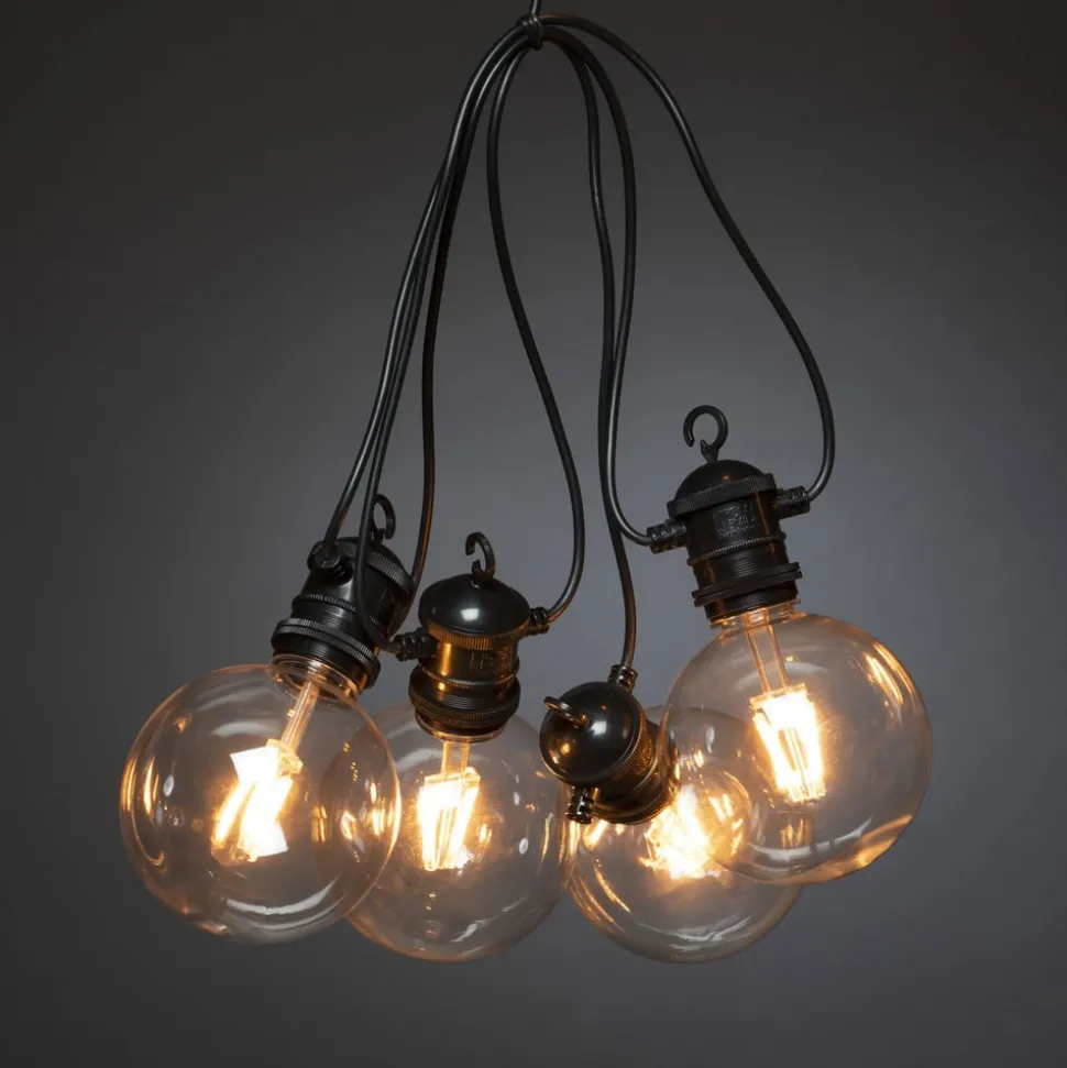 24V systeem bier tuinketting Globe uitbreiding 10-lamps