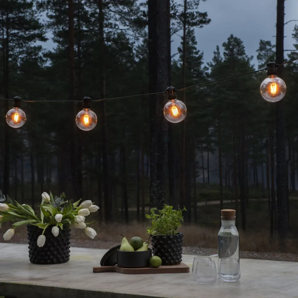 24V systeem bier tuinketting Globe uitbreiding 10-lamps