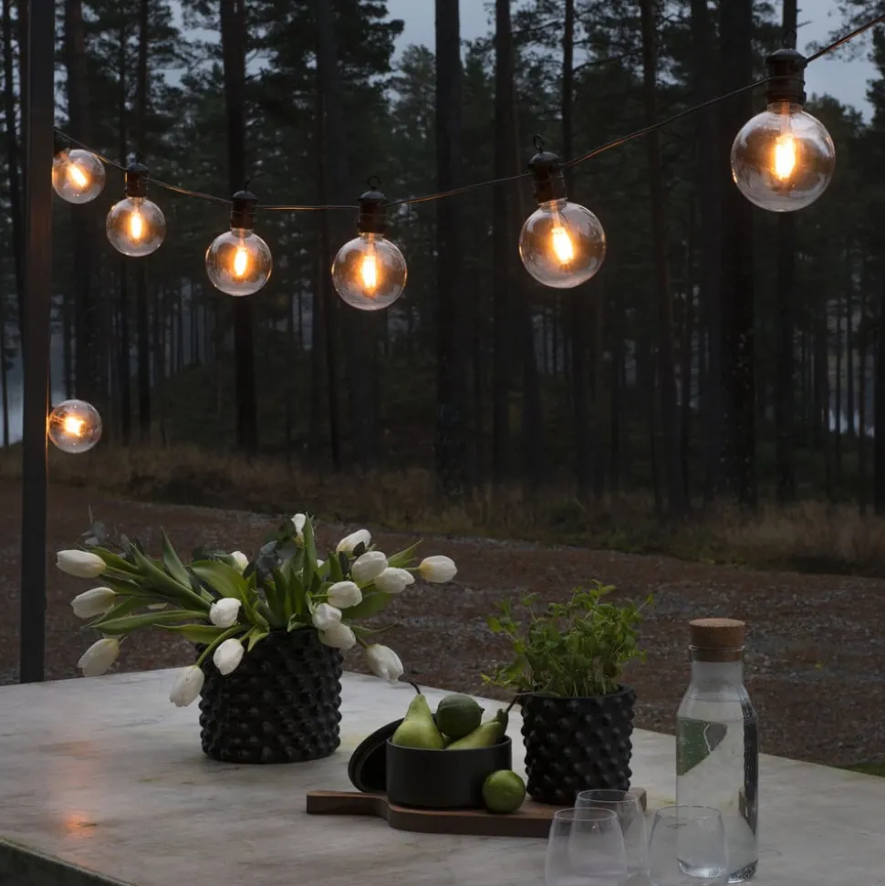 24V systeem bier tuinketting Globe uitbreiding 10-lamps