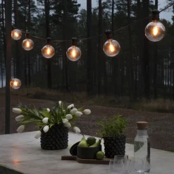 24V systeem biertuinketting Globe basis, 10-lamps.