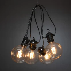 24V systeem biertuinketting Globe basis, 10-lamps.