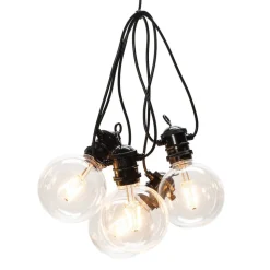 24V systeem biertuinketting Globe basis, 10-lamps.