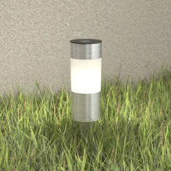 Valea ronde sokkellamp van roestvrij staal