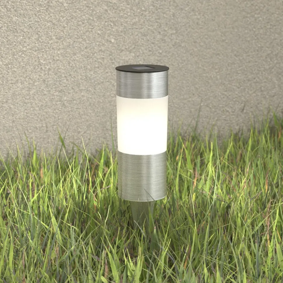 Valea ronde sokkellamp van roestvrij staal