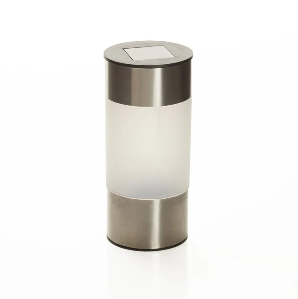 Valea ronde sokkellamp van roestvrij staal