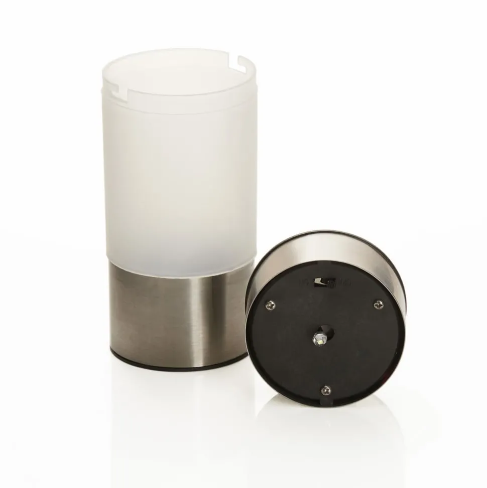 Valea ronde sokkellamp van roestvrij staal