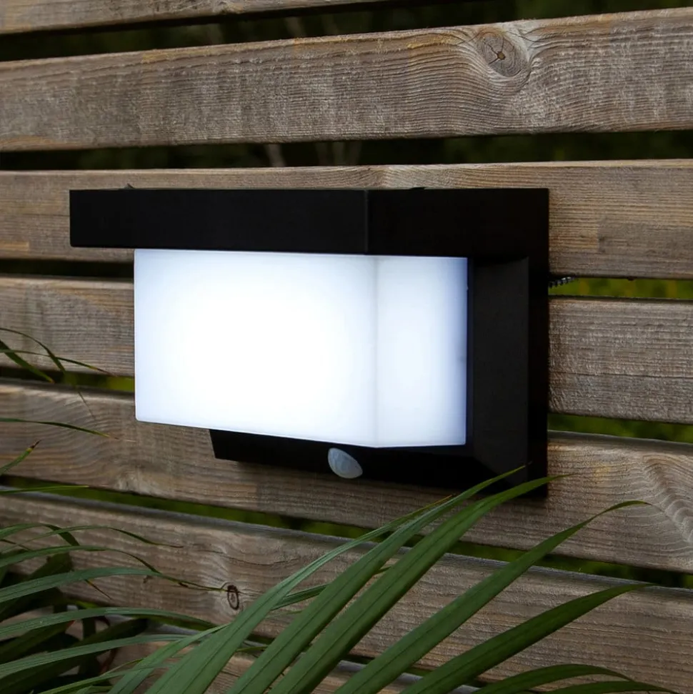 Valla LED wandlamp op zonne-energie met bewegingsmelder