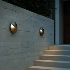 Valopin Seaside LED buitenwandlamp, zwart