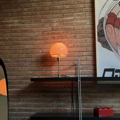 Van glas vervaardigde Wagenfeld-tafellamp