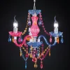 Veelkleurige kroonluchter Perdita m. acryl gordijn