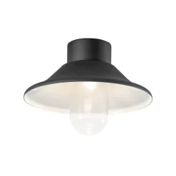Vega LED plafondlamp, buiten, zwart, Ø 30 cm