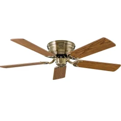 Ventilator Classic Flat III antiek messing Ø 132 cm