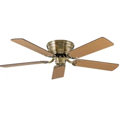 Ventilator Classic Flat III antiek messing Ø 132 cm