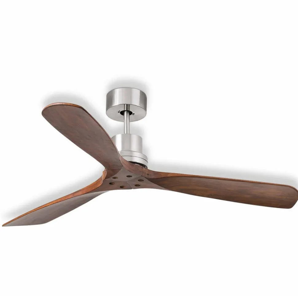 Ventilator Lantau afstandsbediening walnoot/staal