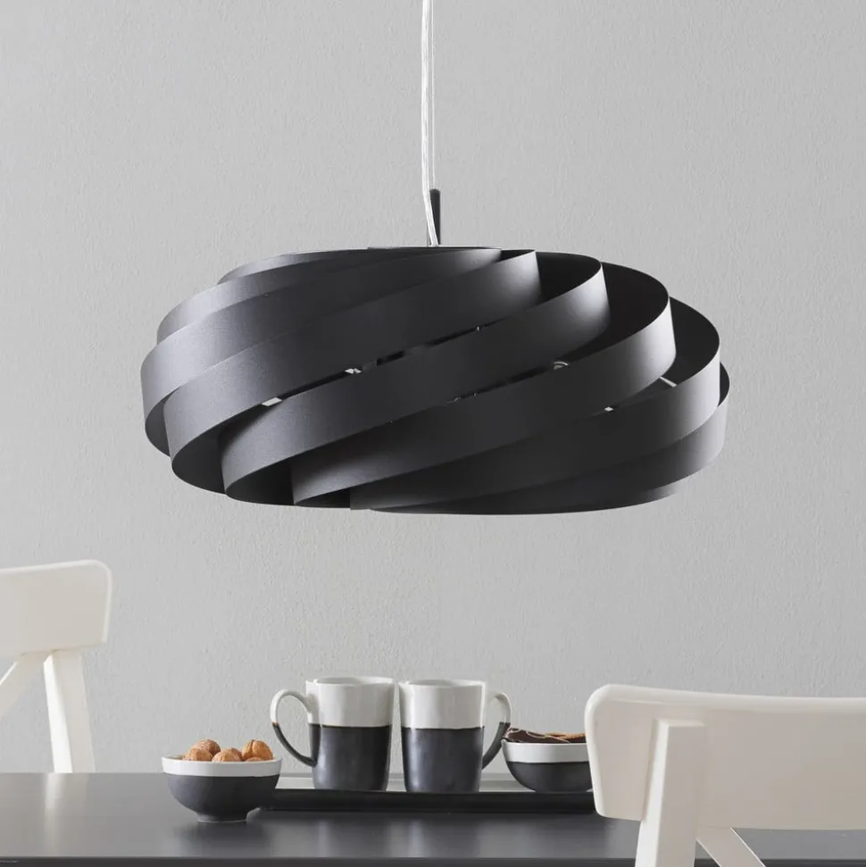 Vento hanglamp, zwart, Ø 60 cm, metaal, E27