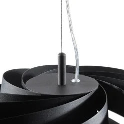 Vento hanglamp, zwart, Ø 60 cm, metaal, E27