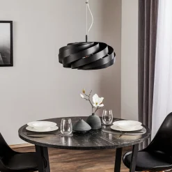 Vento hanglamp, zwart, Ø 50 cm, metaal, E27