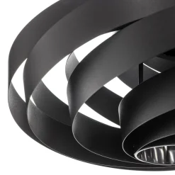 Vento hanglamp, zwart, Ø 50 cm, metaal, E27