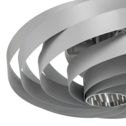 Vento plafondlamp, aluminiumkleurig, Ø 60 cm, metaal