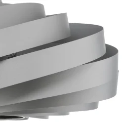 Vento plafondlamp, aluminiumkleurig, Ø 60 cm, metaal