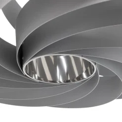 Vento plafondlamp, aluminiumkleurig, Ø 60 cm, metaal