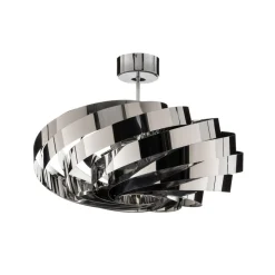 Vento plafondlamp, chroom-nikkelkleurig, Ø 60 cm, metaal