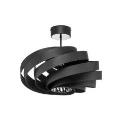 Vento plafondlamp, zwart, Ø 50 cm, metaal, E27