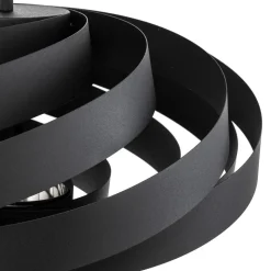 Vento plafondlamp, zwart, Ø 50 cm, metaal, E27