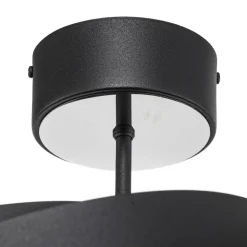 Vento plafondlamp, zwart, Ø 50 cm, metaal, E27