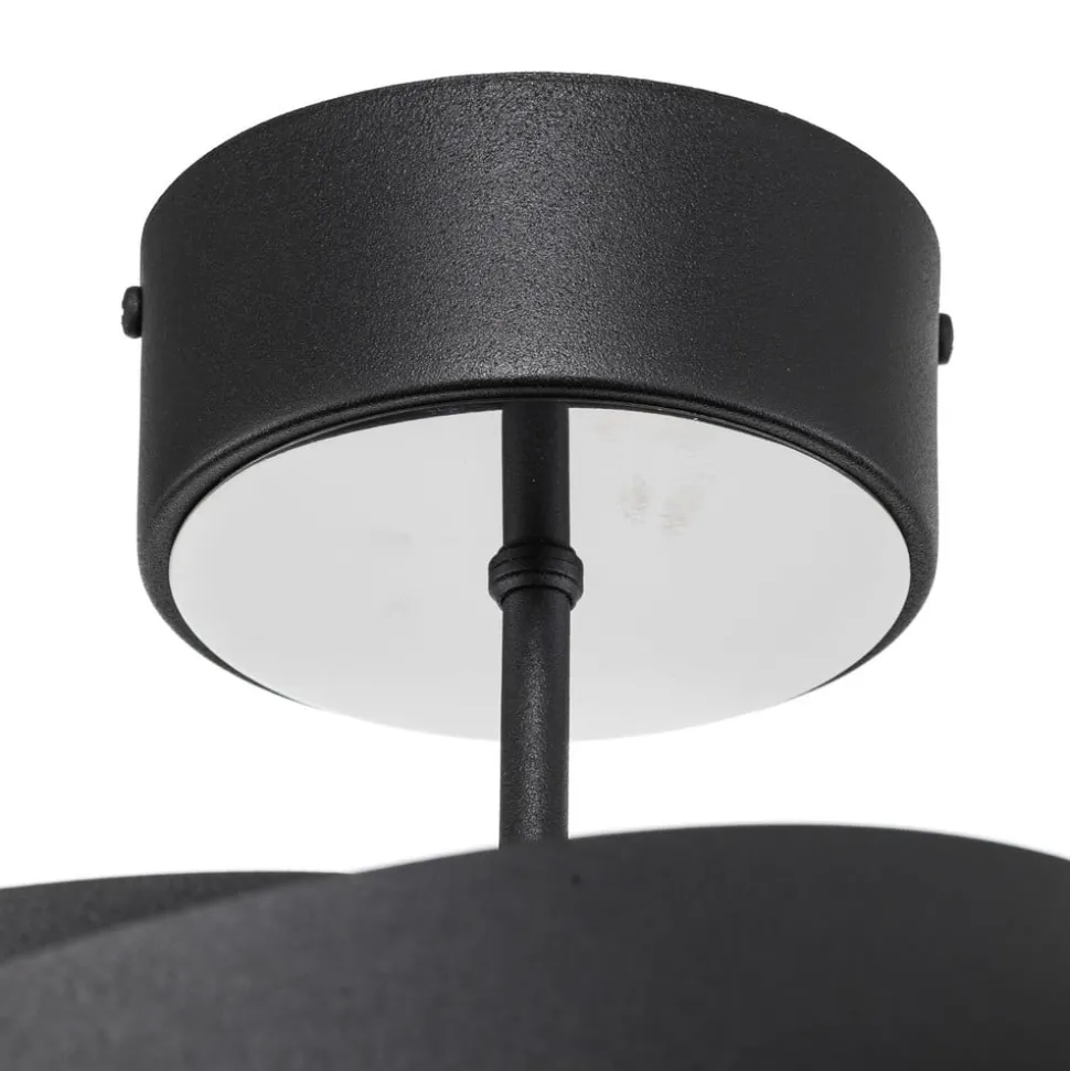 Vento plafondlamp, zwart, Ø 50 cm, metaal, E27