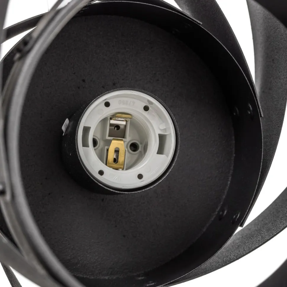 Vento plafondlamp, zwart, Ø 50 cm, metaal, E27