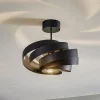 Vento plafondlamp, zwart, Ø 40 cm, metaal, E27