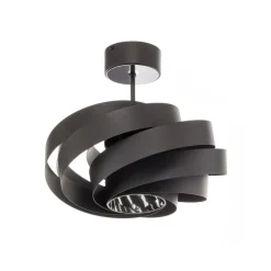 Vento plafondlamp, zwart, Ø 40 cm, metaal, E27